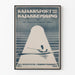 Vintage poster of kayaking and kayak construction