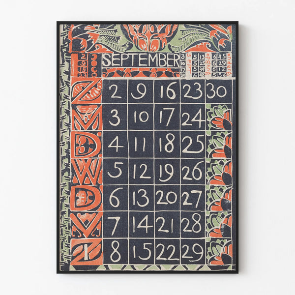 Artistic Calendar Poster September