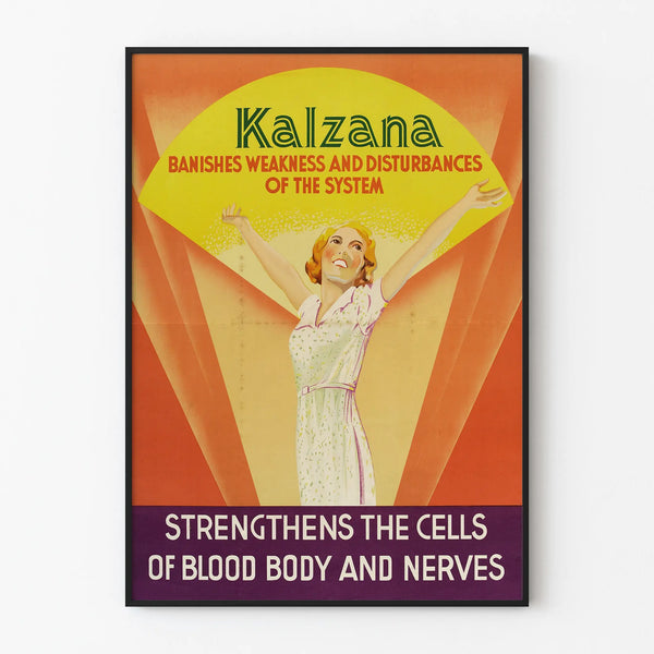 Vintage Kalzana Poster - Retro and Energizing Wall Decoration