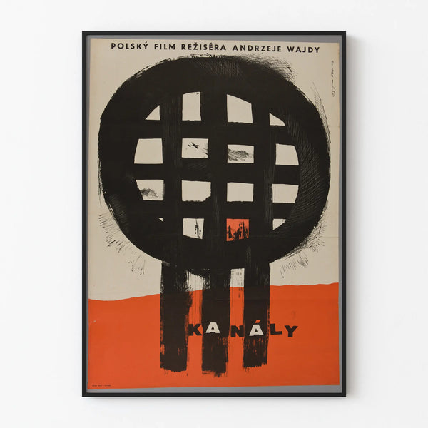 Polish Film Poster Kanal by Andrzej Wajda