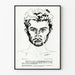 Vintage poster KANEURON - Black and white medical illustration