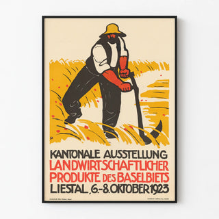 Vintage poster for the Baselbiet agricultural exhibition 1923
