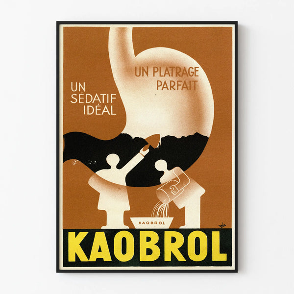 Vintage Kaobrol Poster - Retro Medical Wall Decoration