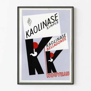 Vintage Kaolinase Belladonna Advertising Poster