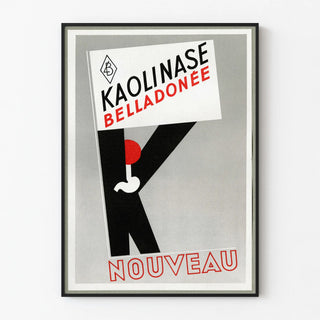 Vintage Kaolinase Belladonna Advertising Poster