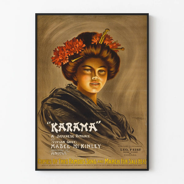 Vintage Karama Poster - Japanese-style Wall Decoration