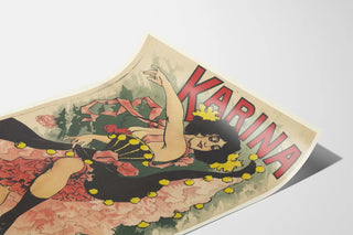 Vintage poster Karina The clock by Louis Oury