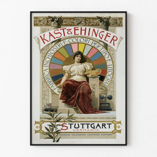 Vintage Kast & Ehinger Stuttgart Advertising Poster