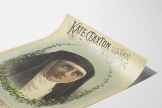 Vintage poster of Kate Claxton Two Orphan Combination