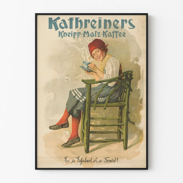 Vintage Kathreiners Kneipp-Malz-Kaffee Poster Wall Decoration