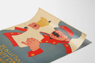 Vintage poster for Kaufhaus Oberpaur men's ready-to-wear