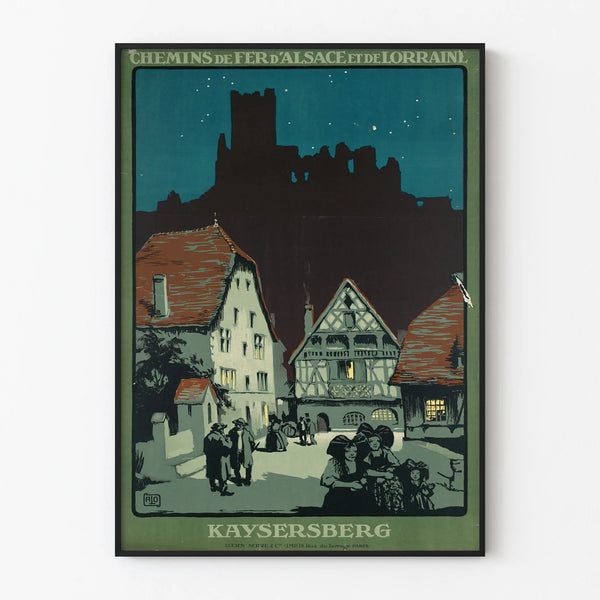 Vintage poster of Kaysersberg - Wall decoration of the Alsace and Lorraine railways