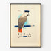 Vintage parrot poster with navy cap Keep It Under Your Hat