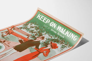 Vintage poster Keep on Walking Irving Berlin