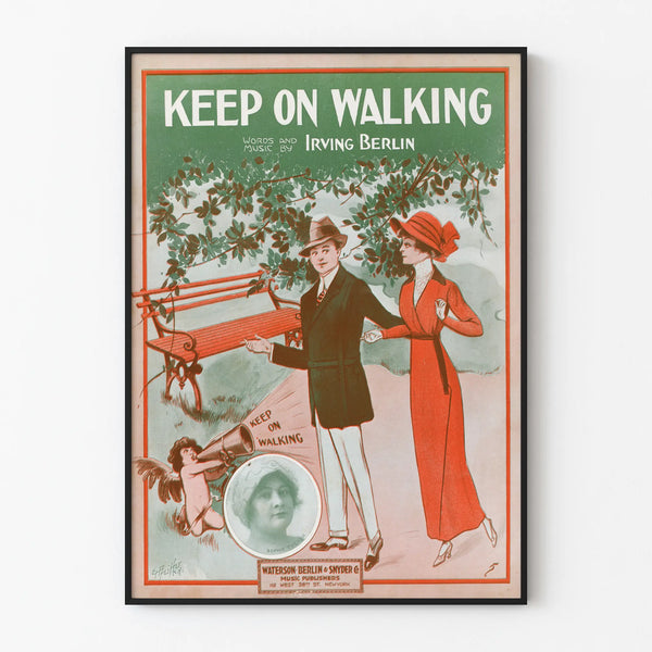 Vintage poster Keep on Walking Irving Berlin