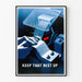 Vintage poster 'Keep That Rest Up' industrial art and workplace safety