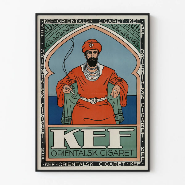 Vintage poster KEF Orientalisk Cigaret wall decoration