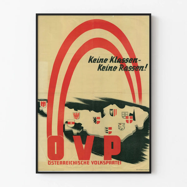 Vintage Political Poster Österreichische Volkspartei OVF