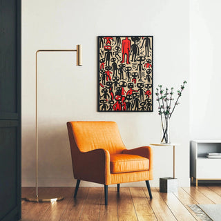 Pop Art Painting - Abstract Figures | Art print Wall Decoration Painting poster copy