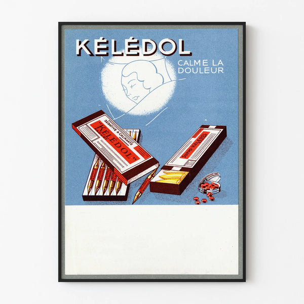 Vintage Advertising Poster Kélédol Soothes the Pain