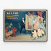 Vintage poster of Kellar and his Mysteries of the Enigmatic Cabinet — framed artwork on a wall