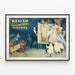 Vintage Poster Kellar and His Cabinet of Mysteries — framed artwork on a wall
