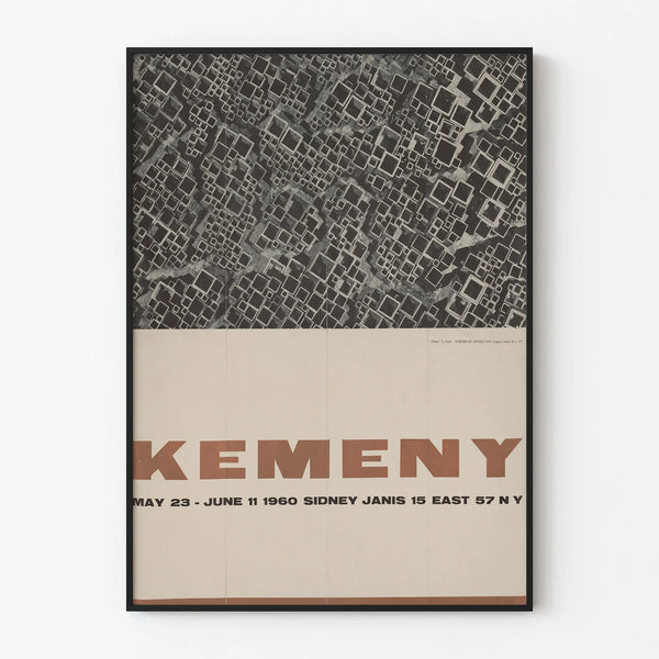 Kemeny 1960 Exhibition Poster - Vintage Wall Decoration
