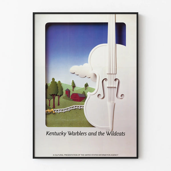 Vintage Kentucky Warblers and the Wildcats Poster - Musical Wall Decoration