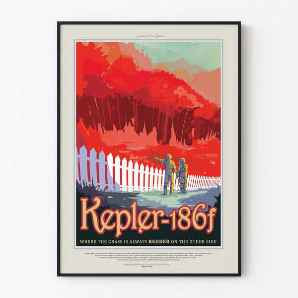 Poster Wall Decoration Kepler-186f Exoplanet Planet