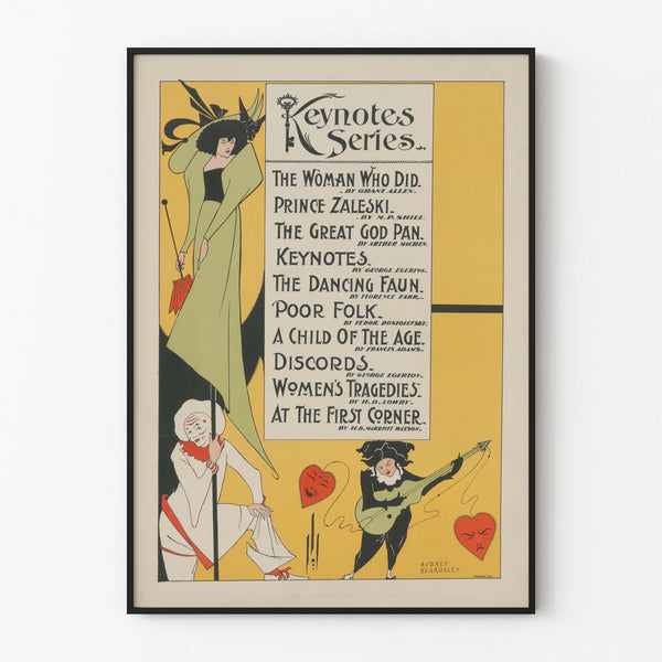 Keynotes Series Poster by Aubrey Beardsley - Vintage Wall Decoration