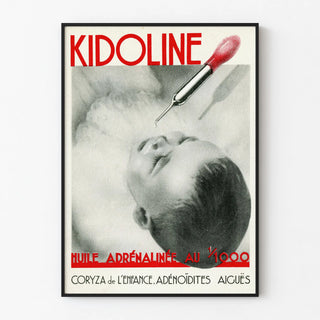 Vintage Kidoline Poster Adrenaline Oil for Children