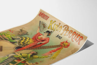 Vintage Poster for Kina Perrier Aperitif Nîmes