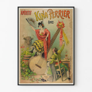 Vintage Poster for Kina Perrier Aperitif Nîmes