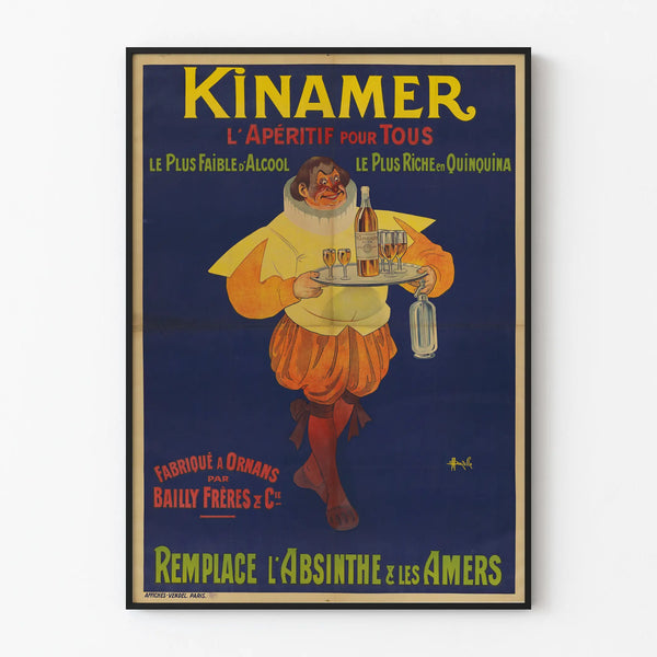 Vintage Kinamer Poster Aperitif for Everyone - Retro Wall Decoration