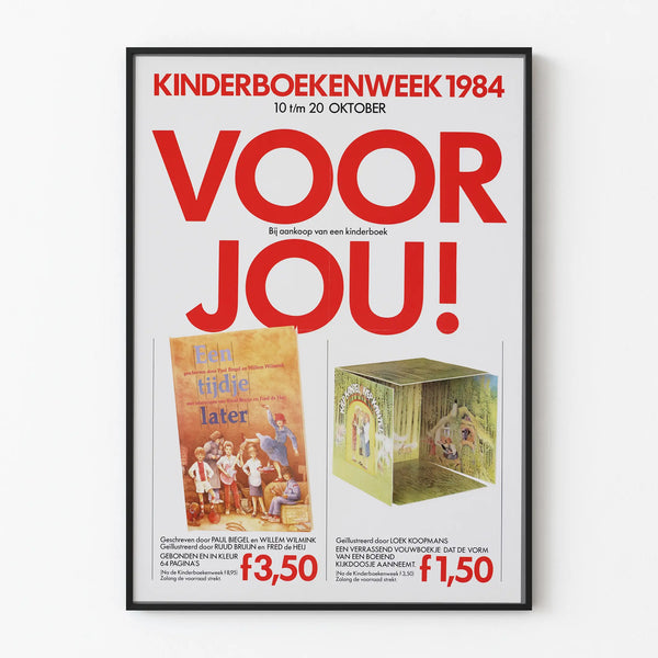 Kinderboekenweek 1984 Poster - Vintage Wall Decoration