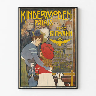 Vintage poster Kindermoden Palais by Ignaz Bittmann