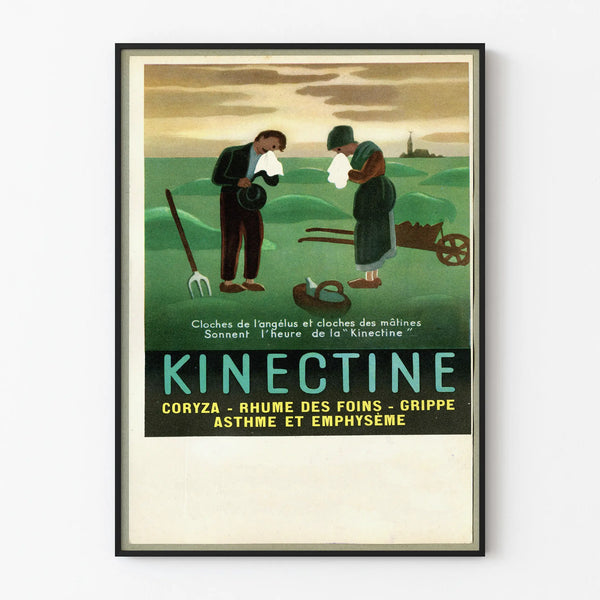 Vintage Poster Kinectine - Retro Medical Wall Decoration Artem Legrand