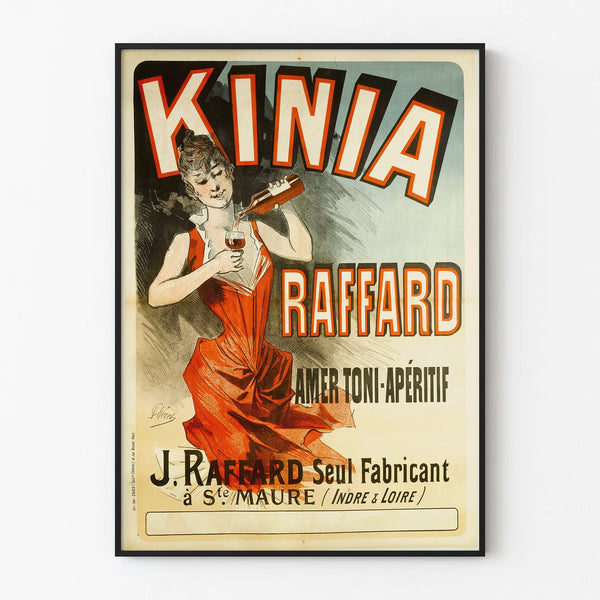 Vintage Poster Kinia Raffard Amer Toni Aperitif - Retro Wall Decoration
