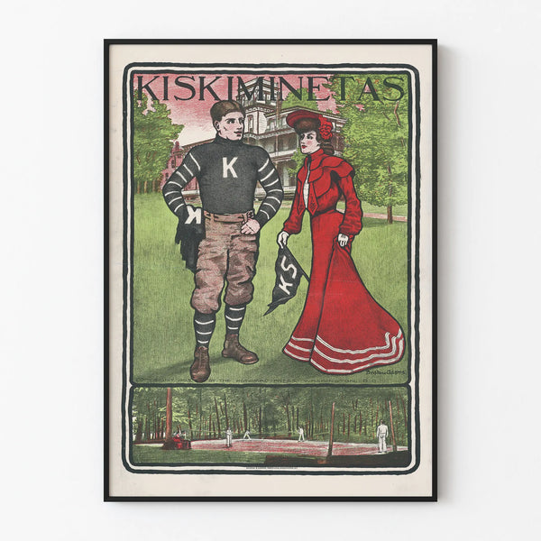 Vintage Poster Kiskiminetas - Retro Sports Wall Decoration