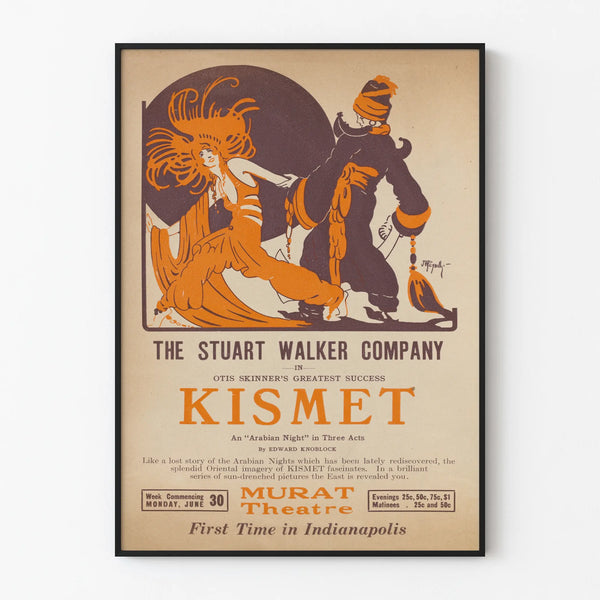 Vintage Kismet Poster - Oriental Wall Decoration