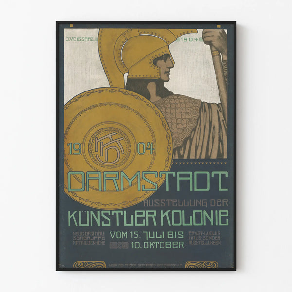 Vintage poster Darmstadt 1904 exposition Künstlerkolonie