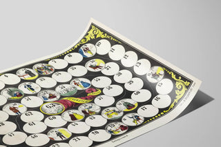 Vintage poster of the board game Klaasje Zevenster — artwork view