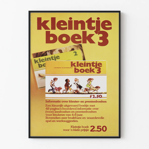Vintage poster Kleintje Boek 3 - Wall decoration for children aged 4-8