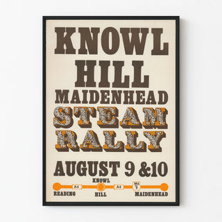 Vintage Poster of the Steam Rally in Knowl Hill, Maidenhead