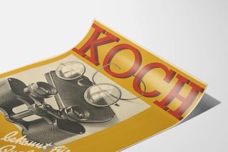 Vintage Advertising Poster Optician Koch Zurich Quality