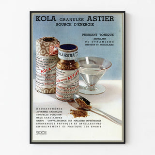 Vintage Poster Advertising Kola Astier Granulated Energy Source