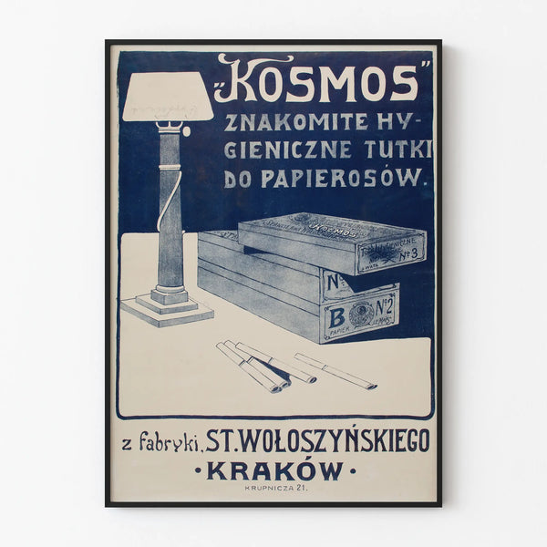 Vintage poster KOSMOS - Retro industrial wall decoration
