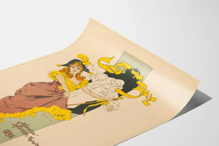 Vintage poster Kostumball artist singer association 1896