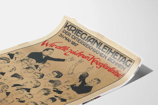 Vintage Austrian propaganda poster 1917 - Kriegsanleihetag
