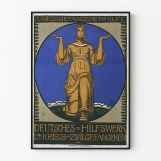Vintage Poster Help for German Prisoners of War